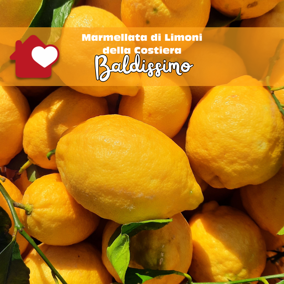Limoni freschi della Costiera utilizzati per la marmellata di limoni Baldissimo