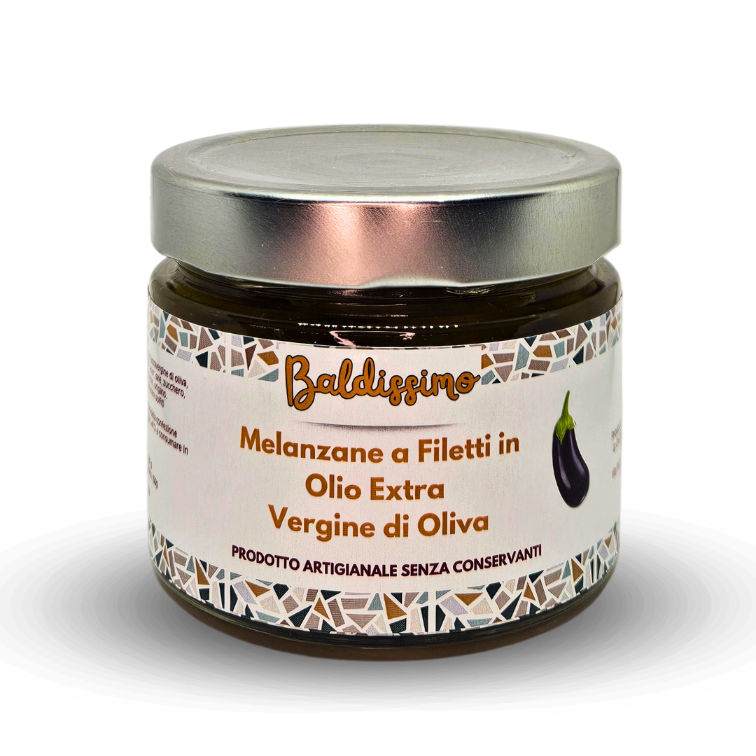 Melanzane a Filetti in Olio Extra Vergine di Oliva