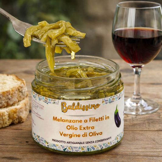 Melanzane a Filetti Sott’olio Artigianali | Baldissimo