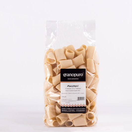 Paccheri artigianali Granopuro pasta di Gragnano 1 kg